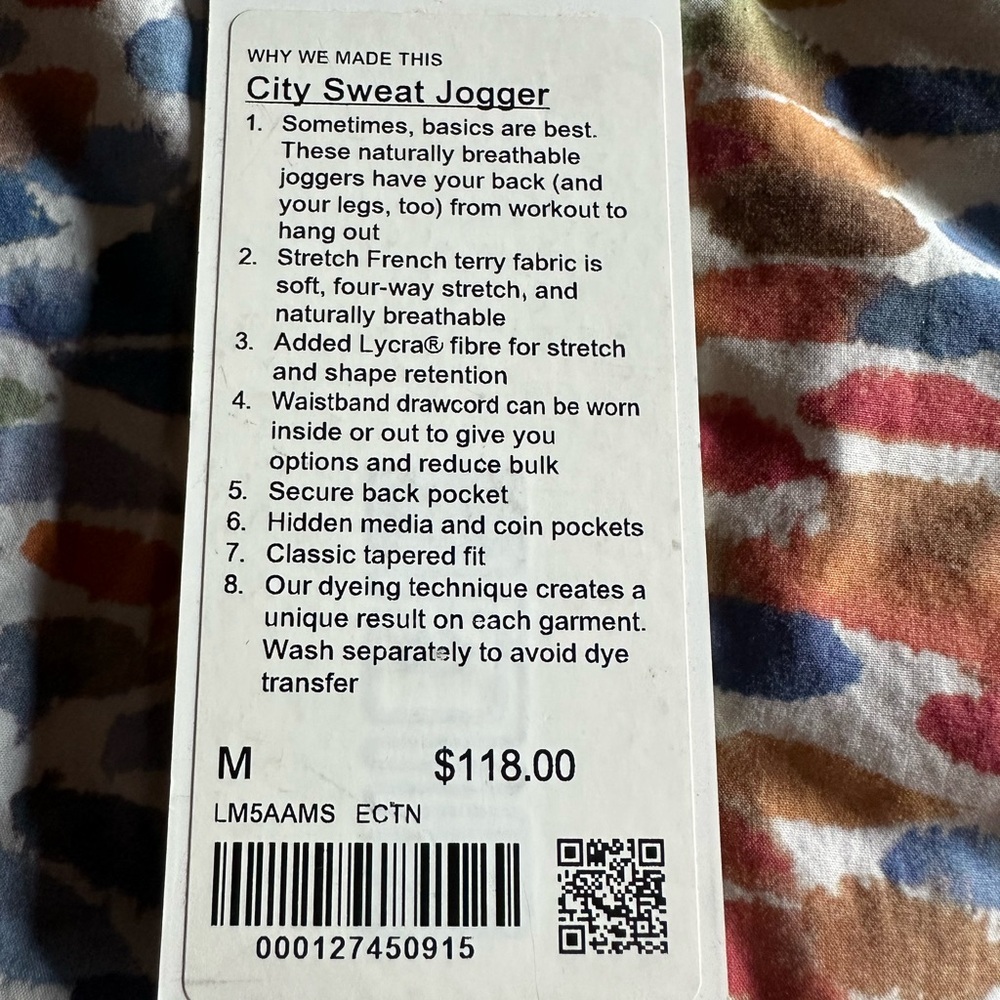 Lululemon Athletica City Sweat Joggers, Medium - Picture 4 of 4